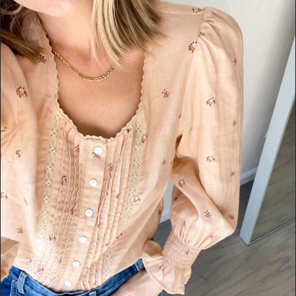 Meadows Linden Floral Blouse Top